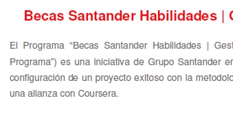 Becas Santander Habilidades | Gestión de proyectos | Google